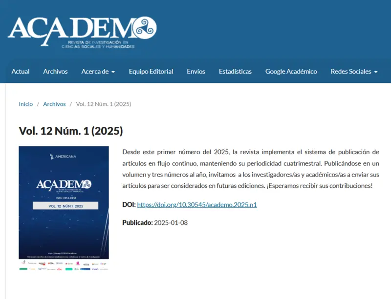 ACADEMO cierra con éxito su primer volumen en modalidad de publicación continua (2)